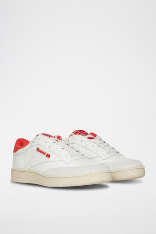 Leren Skateboardschoenen Club C - Wit