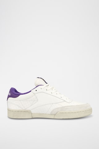 Leren Skateboardschoenen Club C - Wit