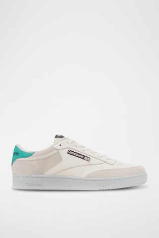 Nubuck Skateboardschoenen Club C - Wit