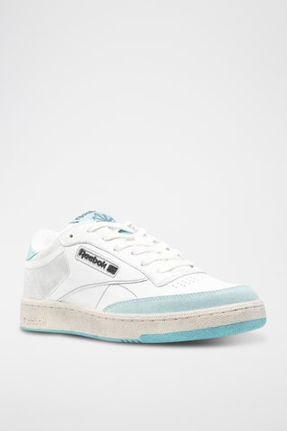 Nubuck Skateboardschoenen Club C - Wit