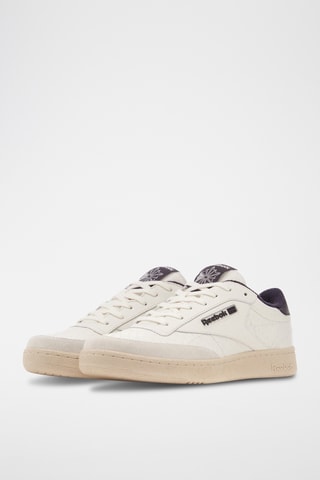 Leren Skateboardschoenen Club C - Wit