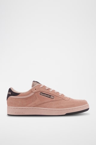 Nubuck Skateboardschoenen Club C - Koraalrood