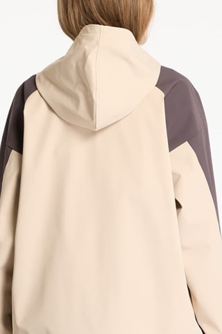 Windjack met Capuchon Shell - Beige en Donkerbruin