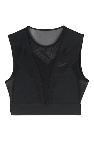 Crop Top Butterfly - Zwart