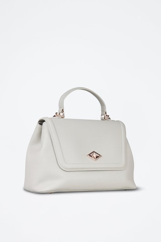 Sac à main en cuir - Gris clair