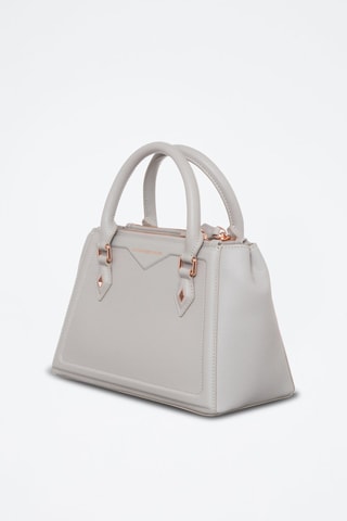 Sac à main en cuir - Gris clair