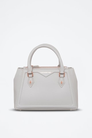 Sac à main en cuir - Gris clair