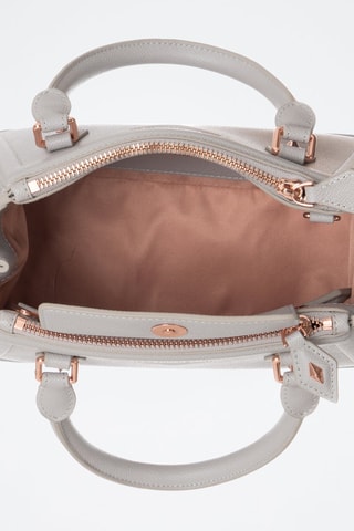 Sac à main en cuir - Gris clair