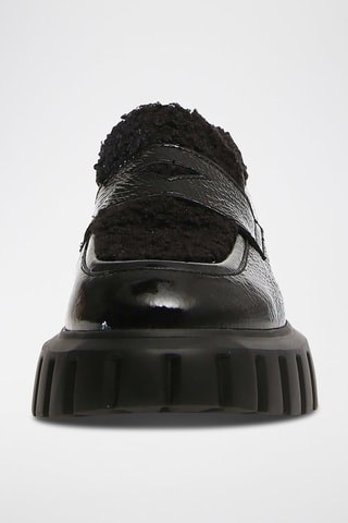 Mocassins en cuir - Noir
