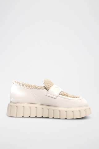 Mocassins en cuir - Gris