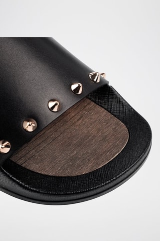 Mules en cuir Bristol-Asaubrd - Noir