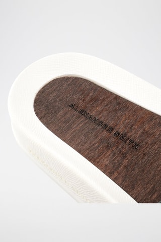 Mules en cuir Bristol-Asaubrd - Blanc