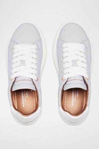 Baskets plateformes en cuir Soho - Gris clair