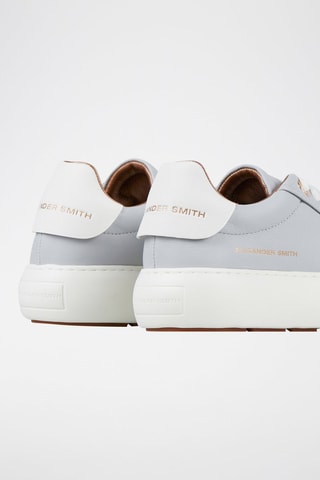 Baskets plateformes en cuir Soho - Gris clair