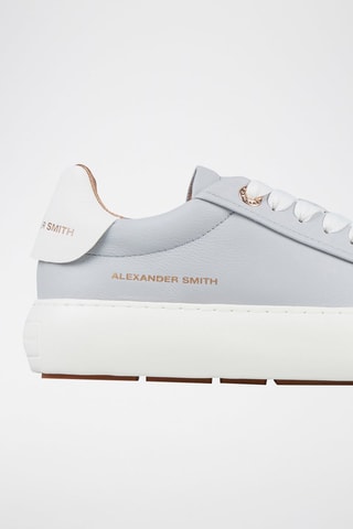 Baskets plateformes en cuir Soho - Gris clair