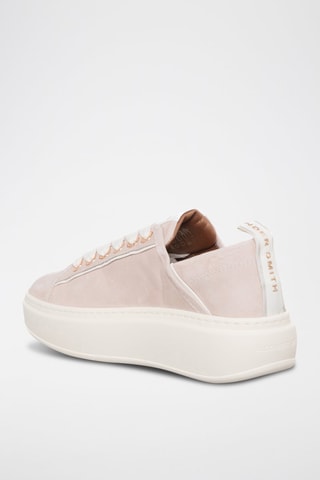 Baskets plateformes en cuir Wembley - Nude
