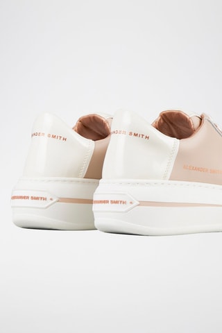 Baskets plateformes en cuir - Ivoire