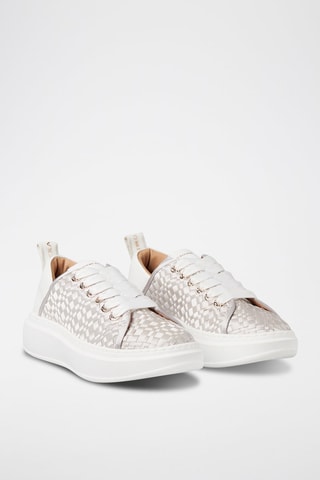 Baskets en cuir - Argenté