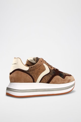 Baskets en cuir Melany - Marron clair