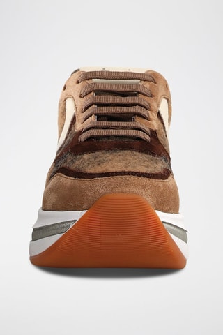 Baskets en cuir Melany - Marron clair