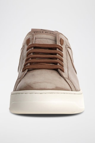 Baskets en cuir nappa Layton - Marron clair