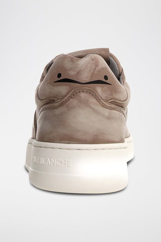 Baskets en cuir nappa Layton - Marron clair