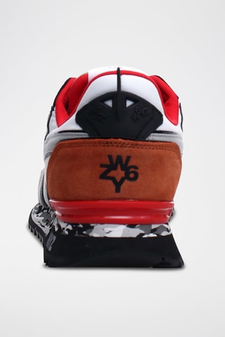 Baskets en nubuck Jet - Gris clair et blanc