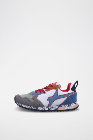 Baskets en nubuck  Jet -  Gris foncé et blanc