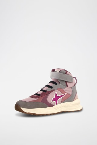 Baskets montantes en nubuck - Gris foncé