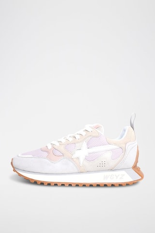 Baskets en nubuck - Blanc