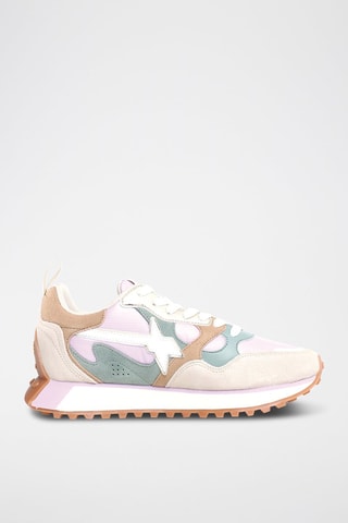 Baskets en nubuck - Beige