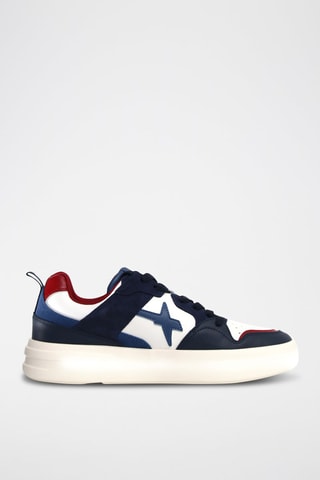 Baskets en cuir - Bleu marine