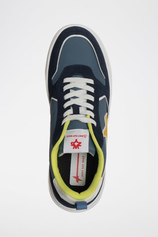 Baskets en cuir - Bleu marine