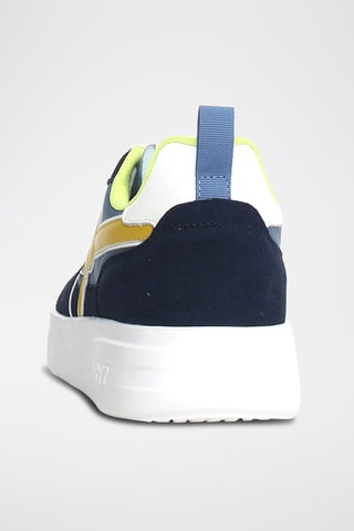 Baskets en cuir - Bleu marine