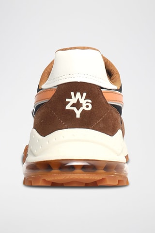 Baskets en cuir de veau nubuck - Noir