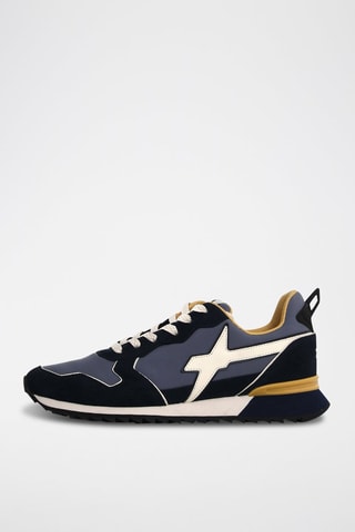 Baskets en nubuck - Bleu marine