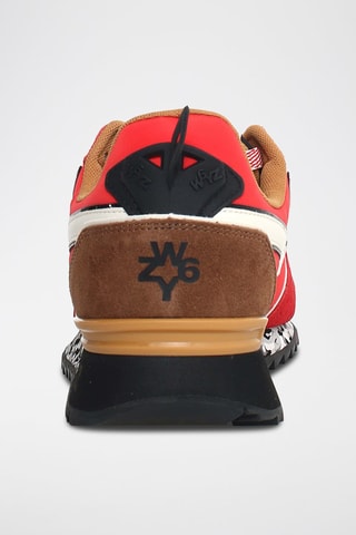 Baskets en nubuck - Rouge