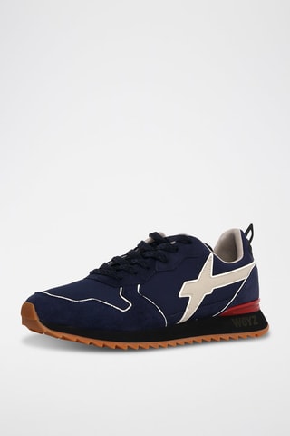 Baskets en nubuck - Bleu marine