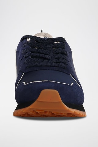Baskets en nubuck - Bleu marine
