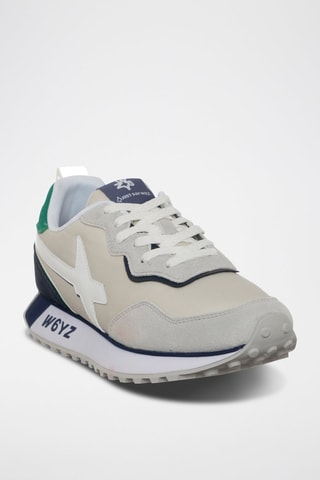 Baskets en nubuck - Gris clair