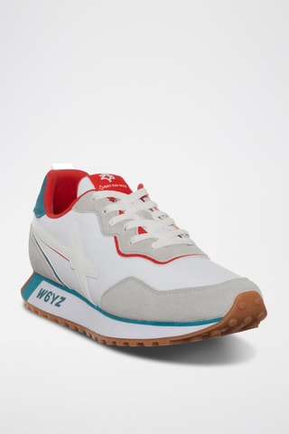 Baskets en nubuck - Gris clair