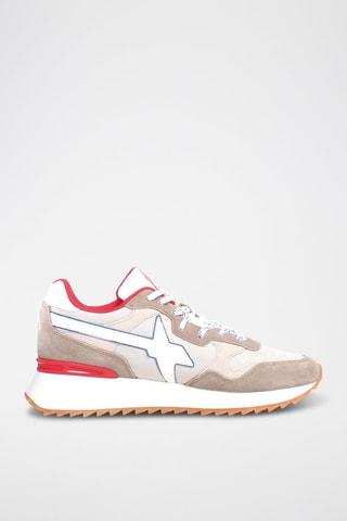 Baskets en nubuck - Taupe et gris