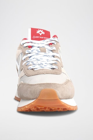 Baskets en nubuck - Taupe et gris