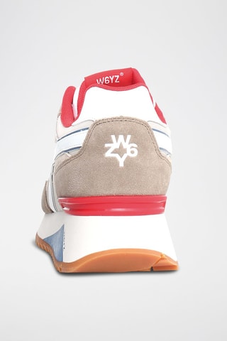 Baskets en nubuck - Taupe et gris