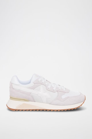 Baskets en nubuck - Blanc