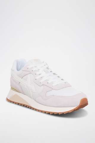 Baskets en nubuck - Blanc