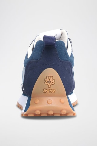 Baskets en cuir - Bleu marine