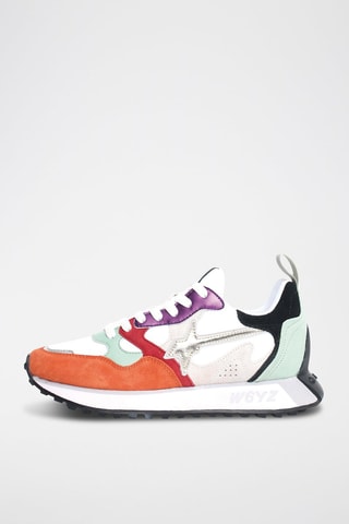 Baskets en nubuck - Orange