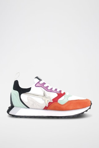 Baskets en nubuck - Orange