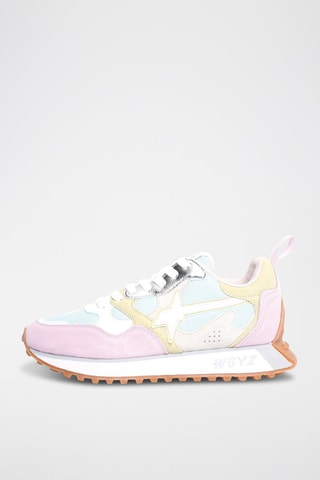 Baskets en nubuck - Mauve